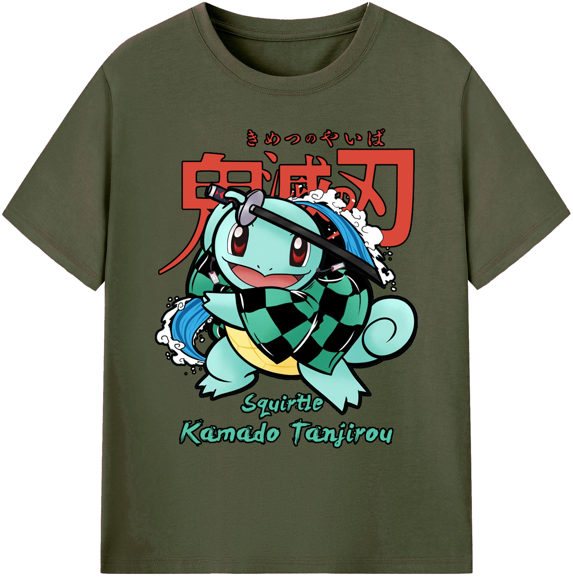 （画像用） 鬼滅の刃 竈門 炭治郎／かまど たんじろう Kamado Tanjirou 綿100％ メンズ半袖Tシャツ｜肌触りやわらか＆通気性